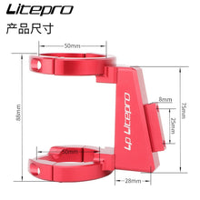 Litepro Elite Folding Bicycle K3 plus Pig Nose Front Bag Adapter Mount Alloy Modified Front Shelf Racks Bike For Fnhon Dahon