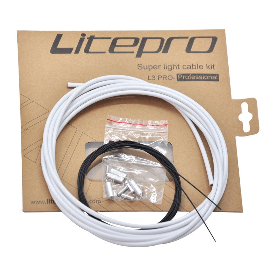 Juego de cables de cambio de transmisión/freno de teflón actualizado Litepro L3