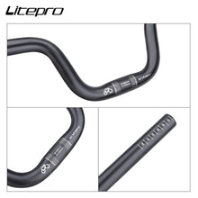 Litepro U-Shaped Handlebar for Brompton Bikes – 25.4x580mm, 120mm/160mm Lift, Aluminum Alloy
