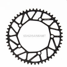 Litepro Bicicleta plegable Hollow Single speed 130BCD plato redondo